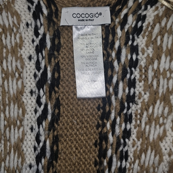 Cocogio fair isle fringe cardigan - Picture 3 of 6